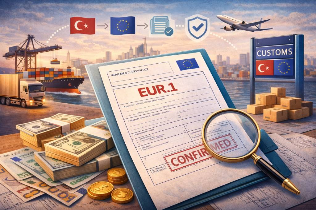 EUR.1 Dolaşım Belgesi Nedir? Hangi Ülkelere Düzenlenir, Nasıl Alınır
